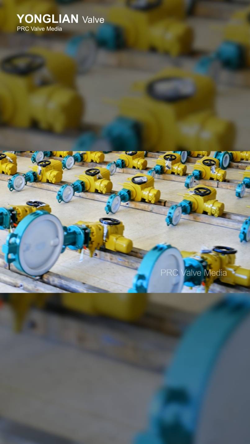 Клапан-бабочка YLD971F46-10C с фторопластной обшивкой – YONGLIAN