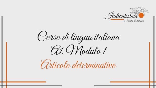 Articolo determinativo