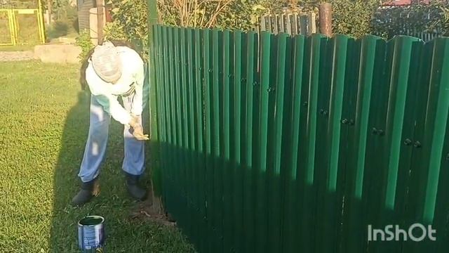 Влог Крашу забор.