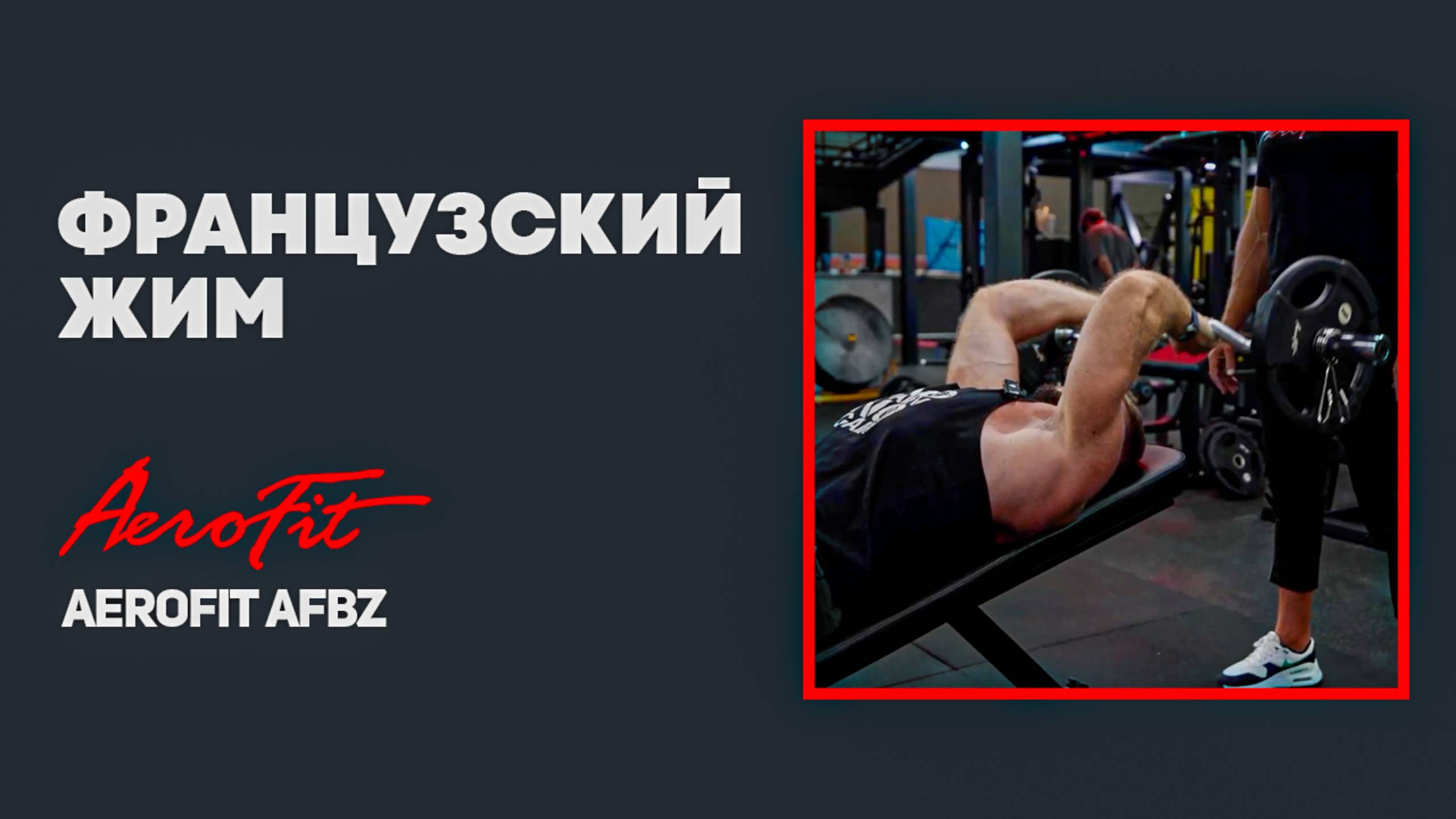 ТРИЦЕПС. Французский Жим с Линдовером Aerofit AFBZ