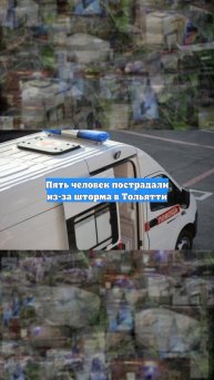 Пять человек пострадали из-за шторма в Тольятти