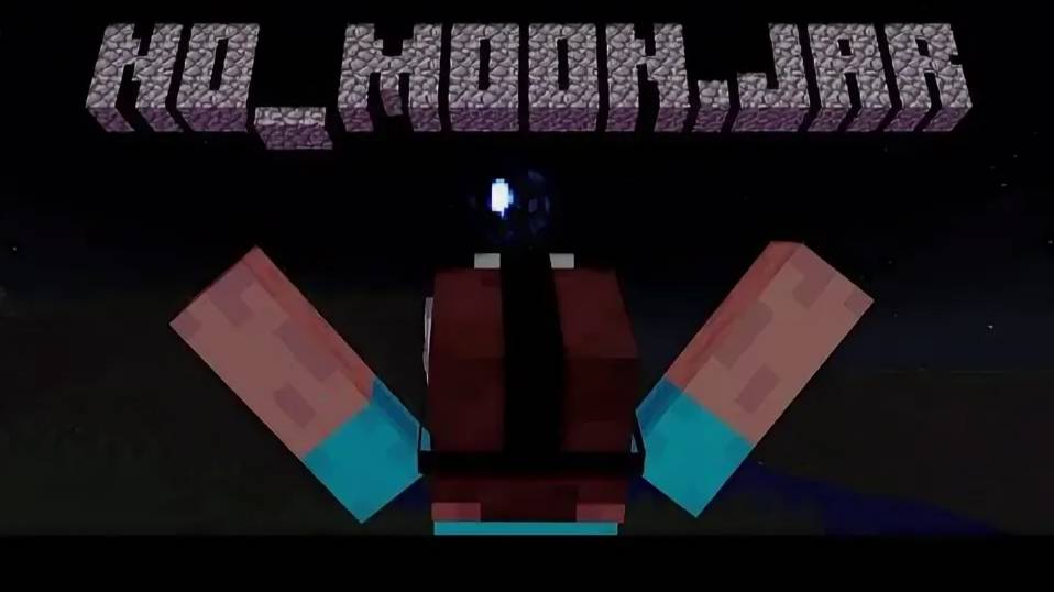 играем в майнкрафт хоррор мод (no.moon.jar)