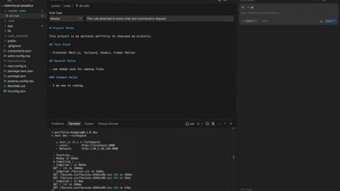 Разработка сайта при помощи AI React