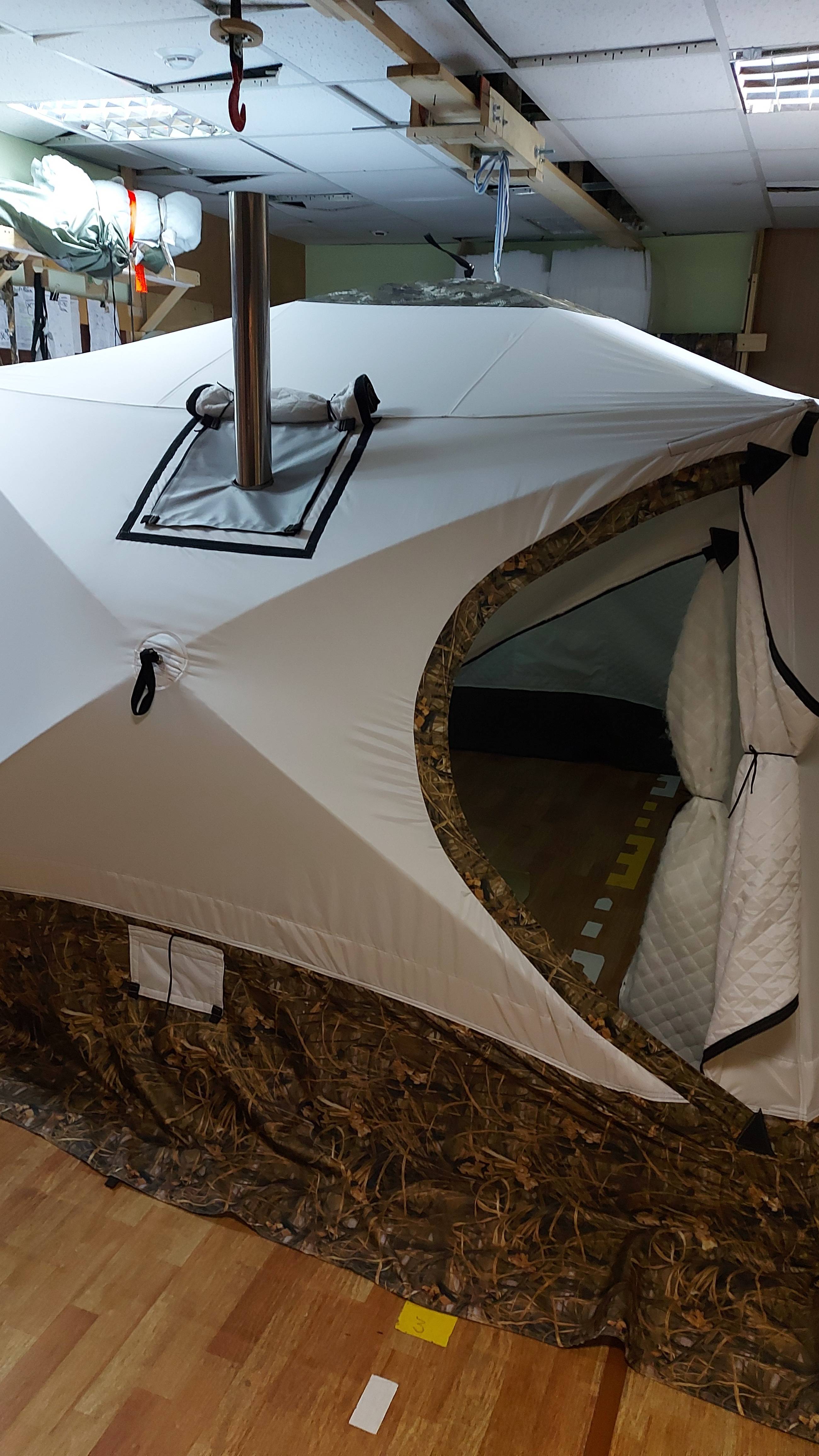 Палатка Куб 3х3+Сьемный утеплитель 5-ти слойная Уралзонт