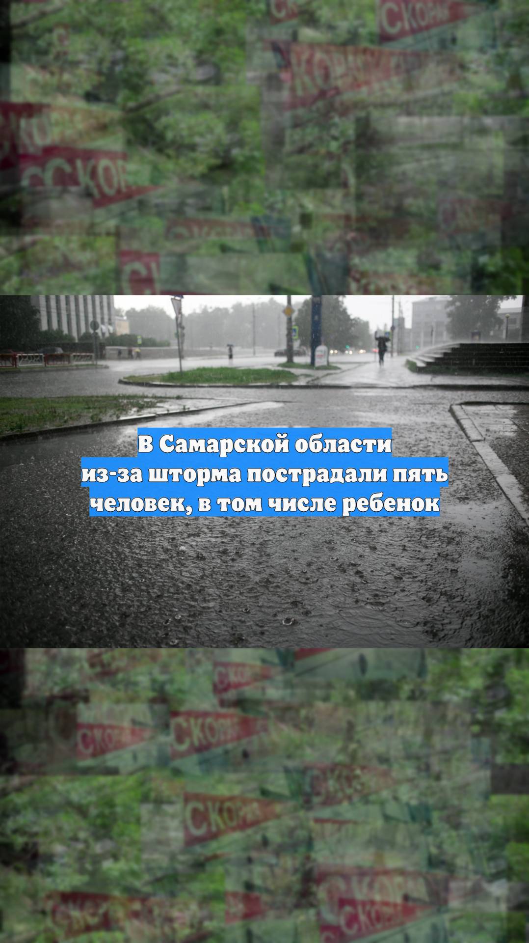 В Самарской области из-за шторма пострадали пять человек, в том числе ребенок