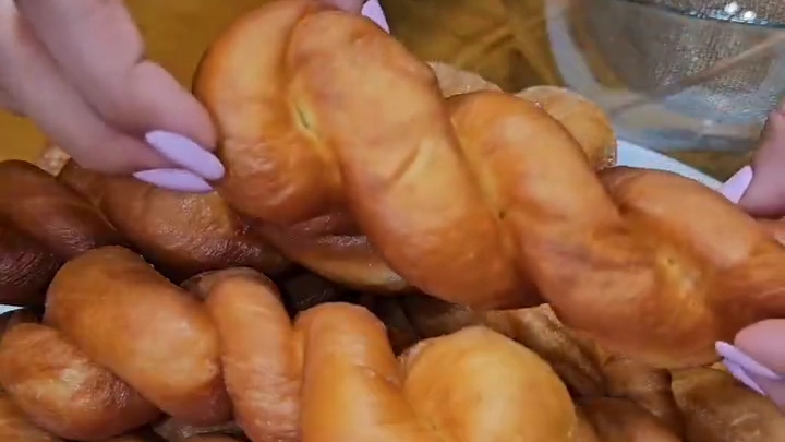 Корейские ПОНЧИКИ от мамы...🍩😋 Рецепт в описании ✍️