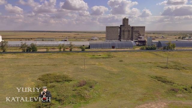 Целина - 70 лет. Бывший совхоз Дружба Костанайская обл. Полет на дроне DJI. Поля, степи, элеватор...