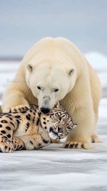 Снежный барс Творит что-то Невероятное 🐆