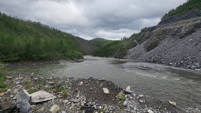 Чёрный прижим на Колымской трассе. The Black Clamp Section On The Kolyma Highway