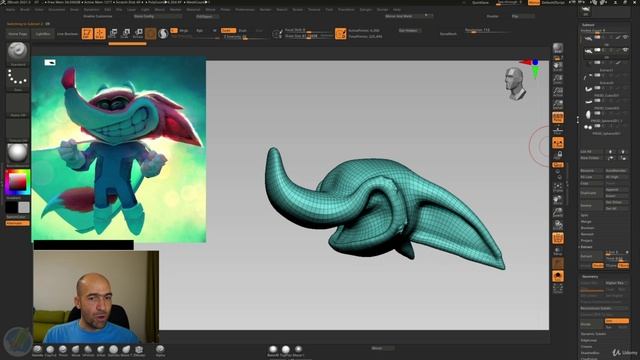 10. Refining the mask, making the body and starting the arms