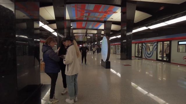 2K.Moscow Metro station CSKA - shopping center AVIAPARK - Khodynka Field.