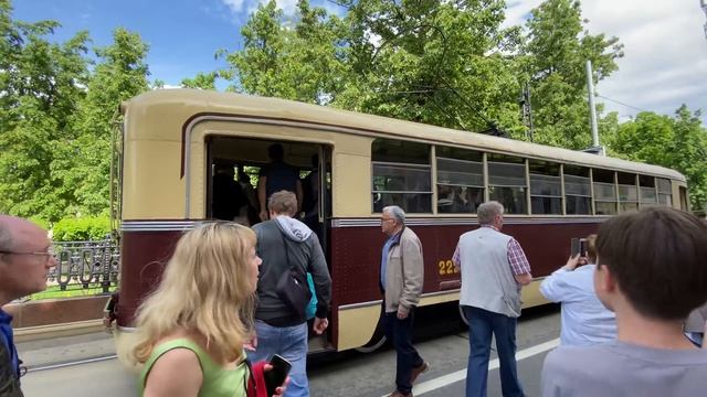 2K.People Love Old Trams. Moscow, Russia.