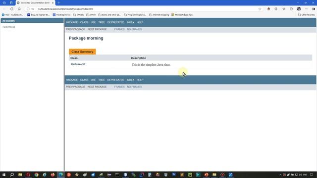 Java SE API: документация javadocs