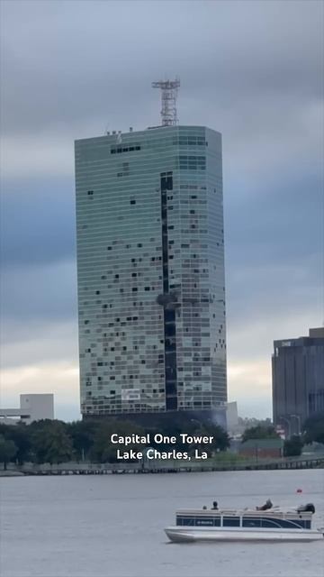 Capital One tower implosion. damaged due to multiple hurricanes. #lakecharles #implosion
