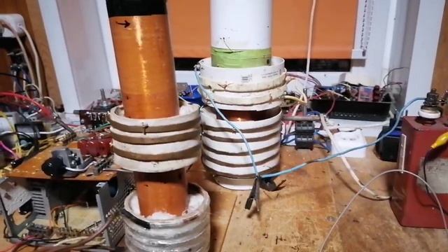 Разгон теслы качером