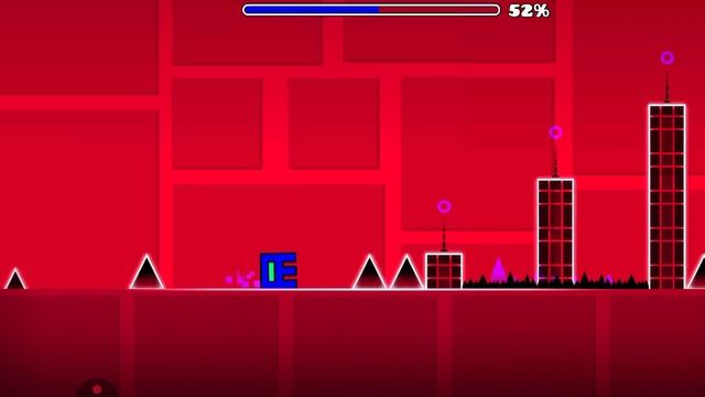 прохождение четвёртого уровня в геометрия 3D на три звезды