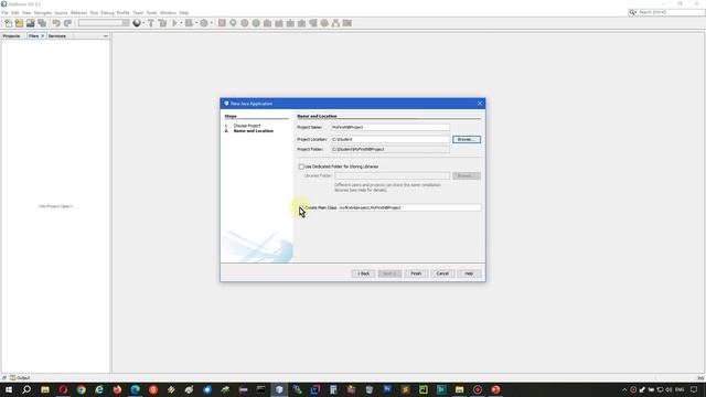 Создание и запуск Java-класса в среде NetBeans