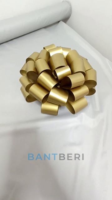 Золотой бант 35 см – идеальный декор для бизнеса и праздников | Продавайте и украшайте с выгодой!