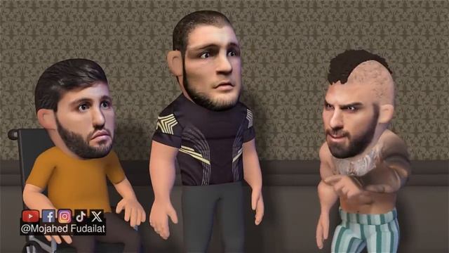Хабиб не оставил Илие шансов против Армана #Хабиб #Топурия #Арман #UFC #ММА #смешнаяанимация #нокаут