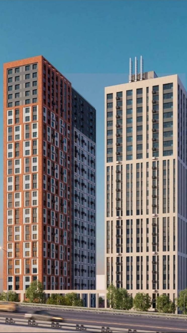 Место строительства ЖК "GloraX Левобережный". Разрешение на строительство 1-го дома // Август 2025