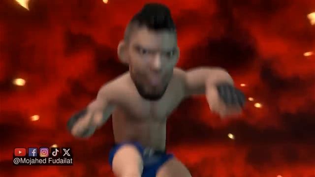 Джонни Уокер жестко финишировал Чжана ДжонниУокер Чжан UFC ММА смешнаяанимация нокаут бойцы