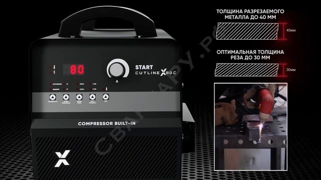Установка плазменной резки Старт CutLine X80C встроенный компрессор Знакомство