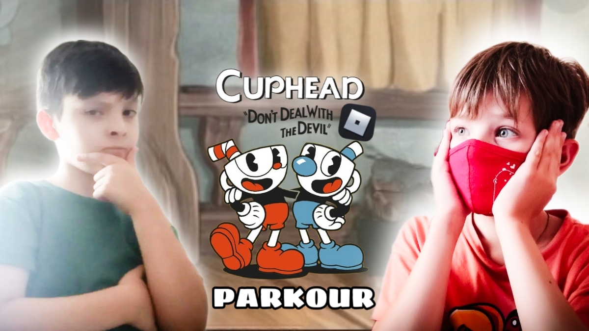 ИГРАЕМ С FILYA В CUPHEAD ПАРКУР В РОБЛОКС  Не чего не прошли  Skorboshi