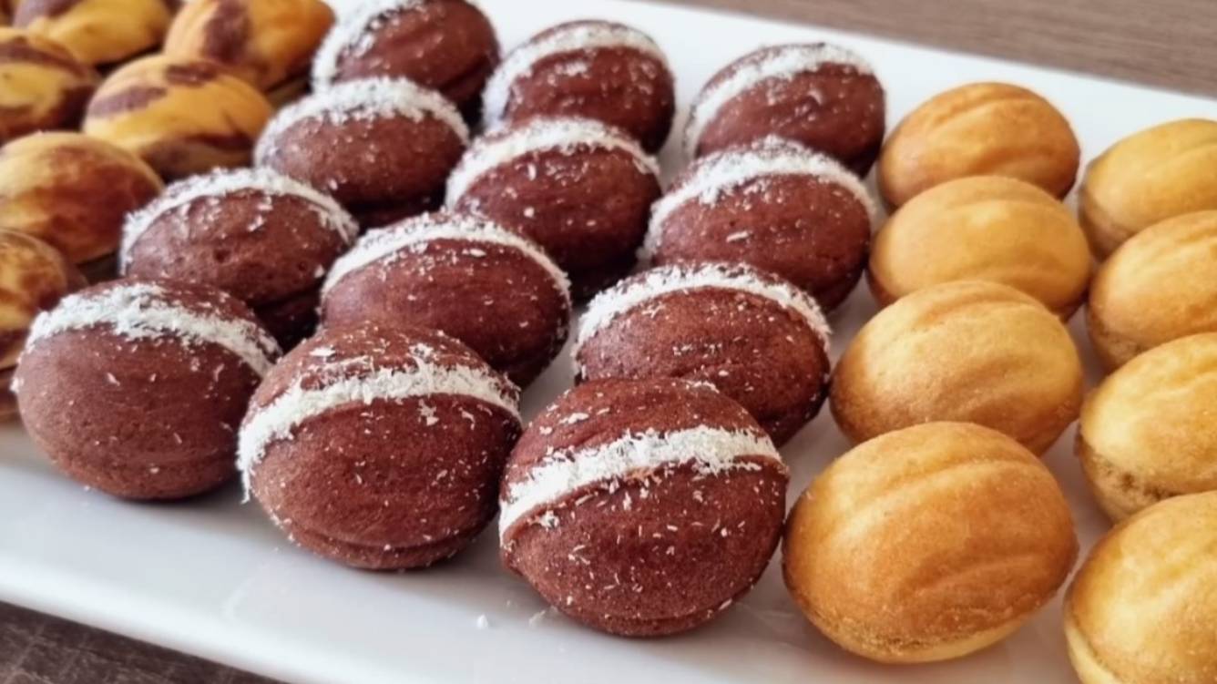 Три вида орешков с разными начинками