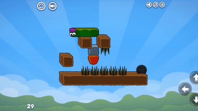 КАК ПРОЙТИ 29 УРОВЕНЬ В ИГРЕ APPLE WORM!