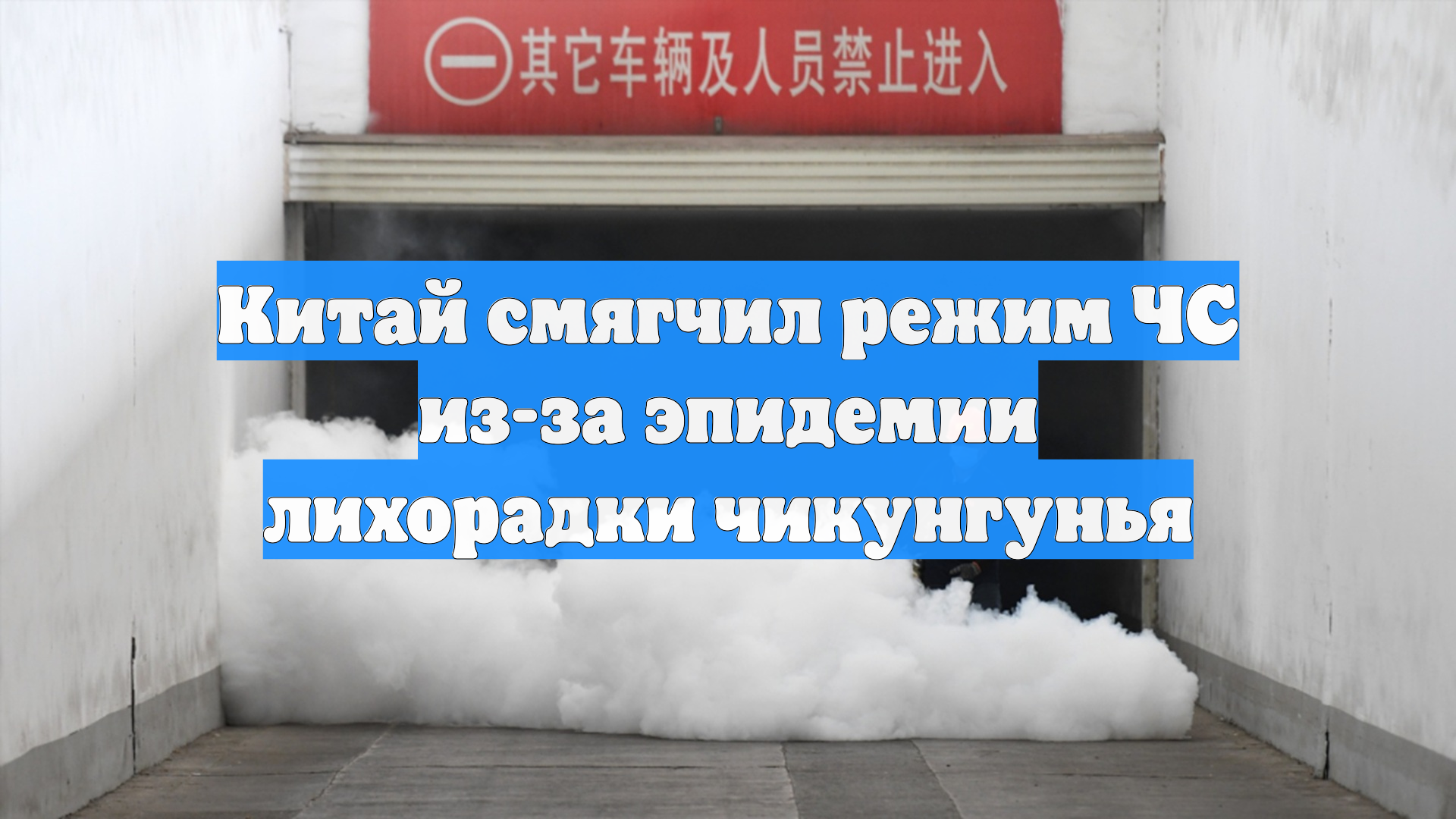 Китай смягчил режим ЧС из-за эпидемии лихорадки чикунгунья