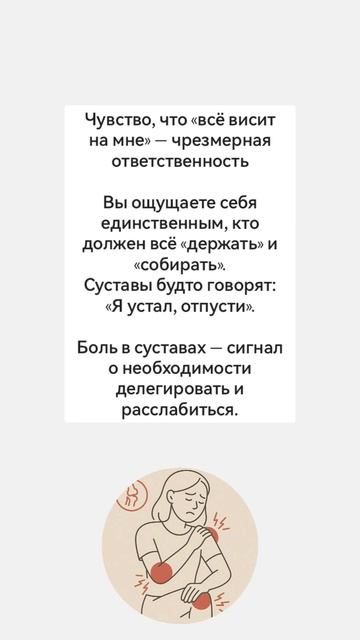 БОЛЬ В СУСТАВАХ
#больвсуставах #больвколенях #больвлокте #психосоматика #психологэот