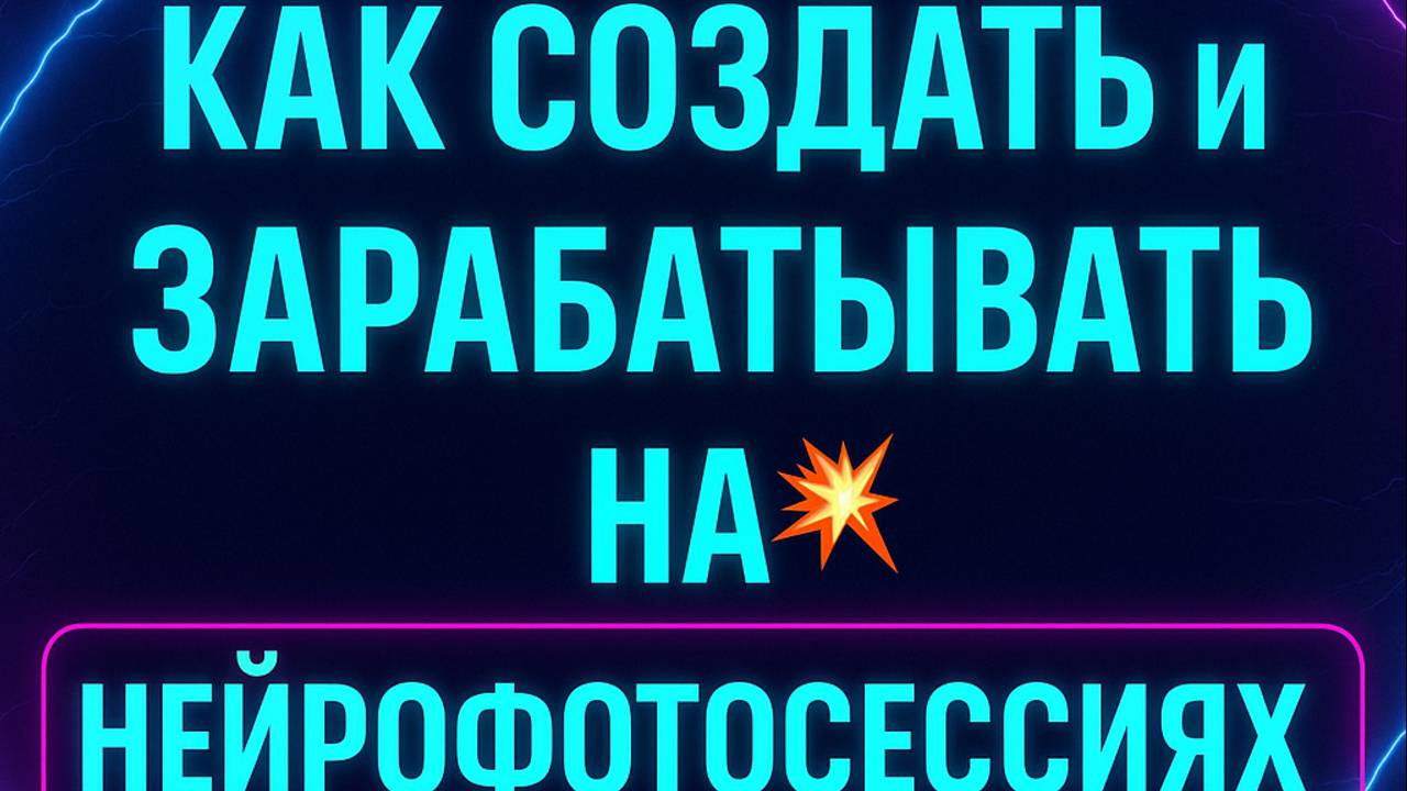 Как создать нейрофотосессию и зарабатывать на ней | Полный гайд за 5 минут
