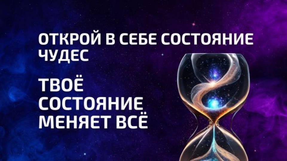 Открой в себе состояние Чудес  через простую практику осознания Единства со Вселенной 