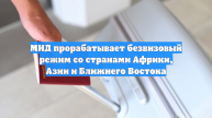 МИД прорабатывает безвизовый режим со странами Африки, Азии и Ближнего Востока