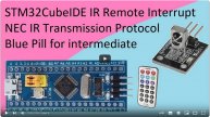 72. STM32CubeIDE IR Sensor Remote Interrupt. NEC Infrared Transmission Protocol with STM32F103C8T6