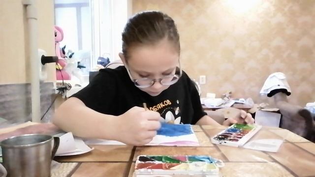 РИСУЕМ 🎨 МОРЕ,
И ЗАКАТ.