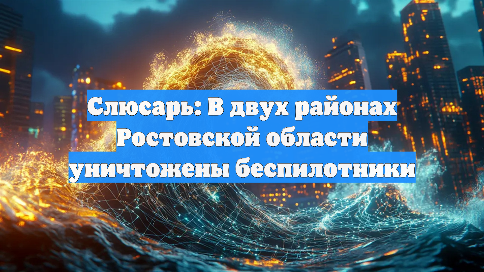 Слюсарь: В двух районах Ростовской области уничтожены беспилотники