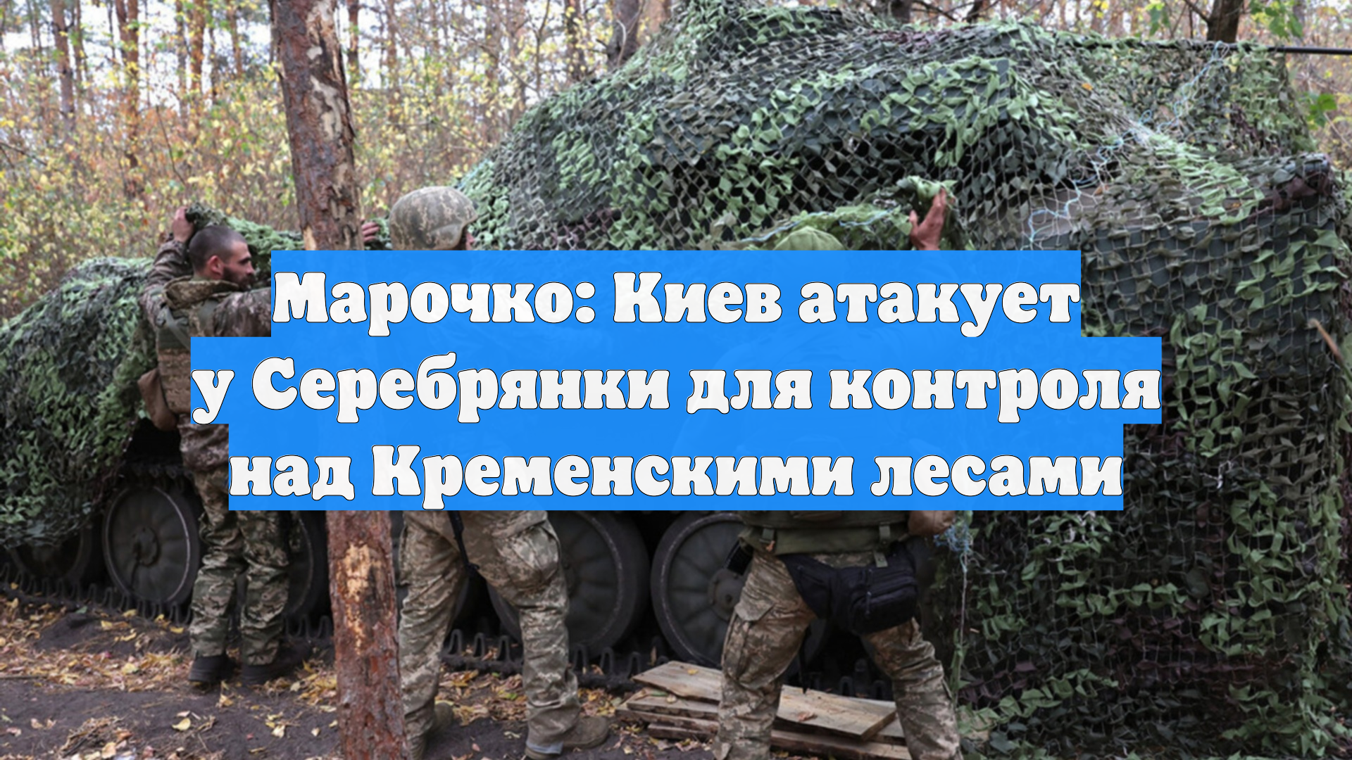 Марочко: Киев атакует у Серебрянки для контроля над Кременскими лесами
