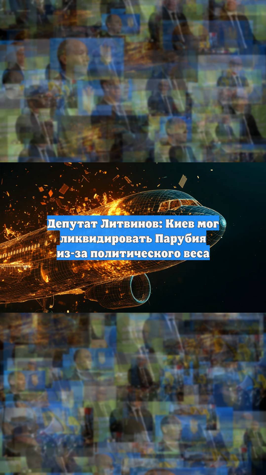 Депутат Литвинов: Киев мог ликвидировать Парубия из-за политического веса