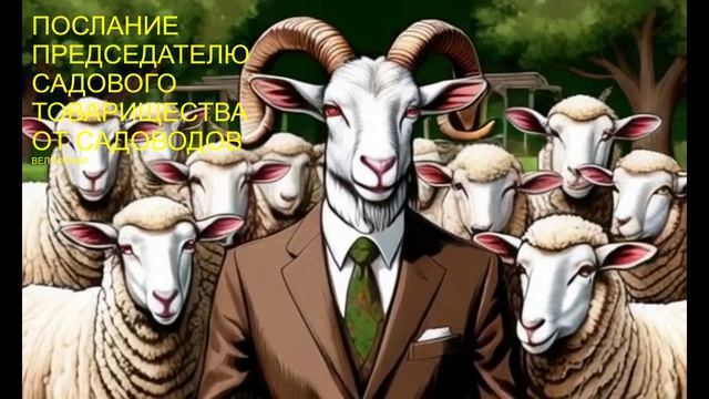 Послание председателю садового товарищества от садоводов