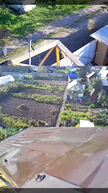 Камера видеонаблюдения QD4-C трехголовая, пробный просмотр