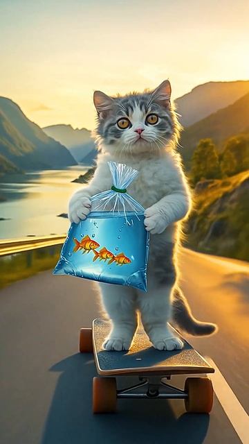 Кот и Рыбки