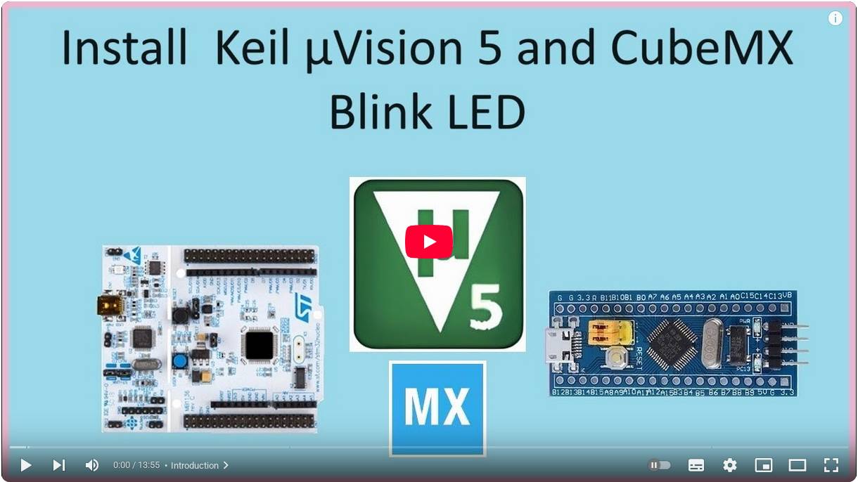 101. Install keil uvision 5 with CubeMX and blink STM32 LED