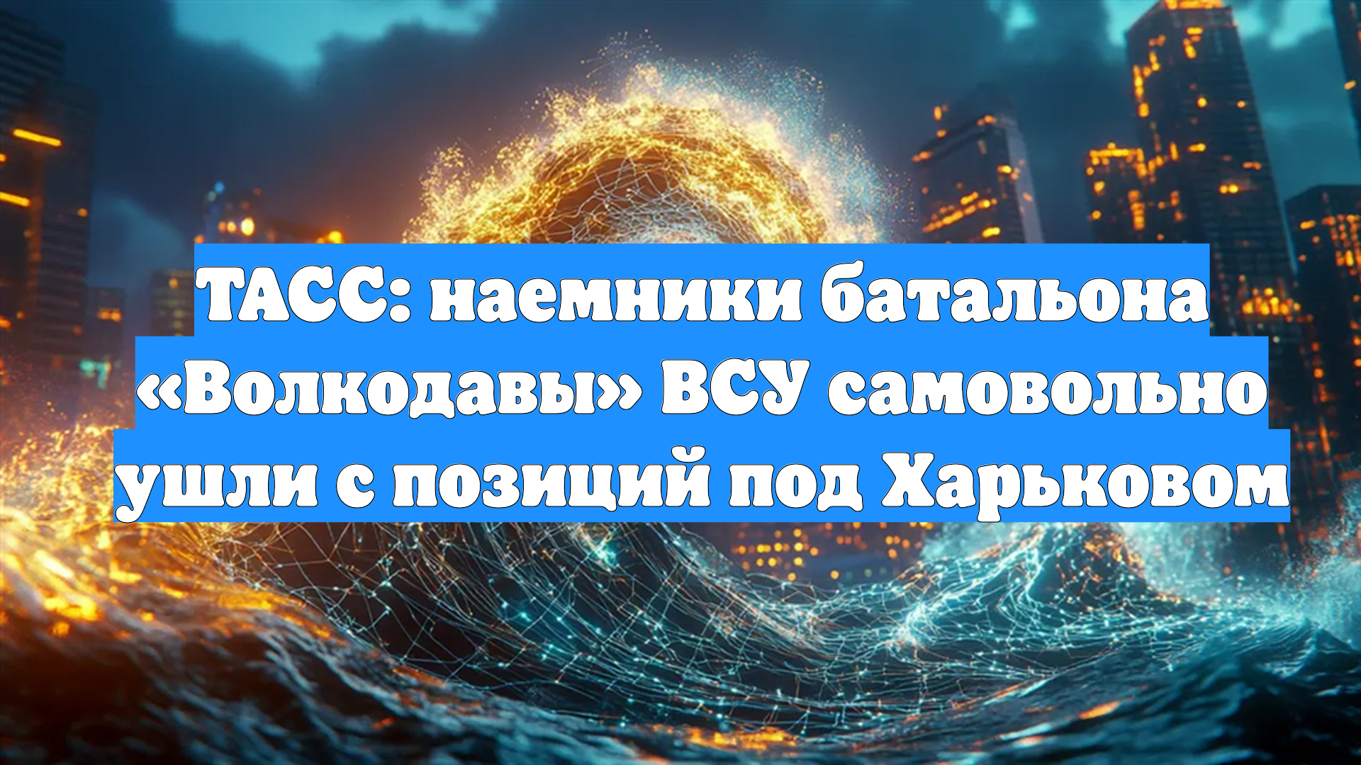 ТАСС: наемники батальона «Волкодавы» ВСУ самовольно ушли с позиций под Харьковом