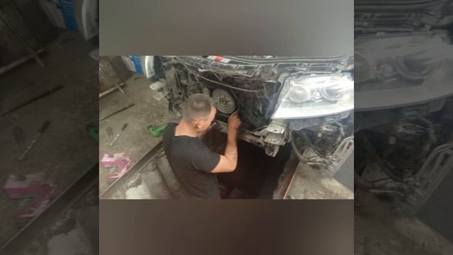 Замена помпы и термостата Audi A8 D3