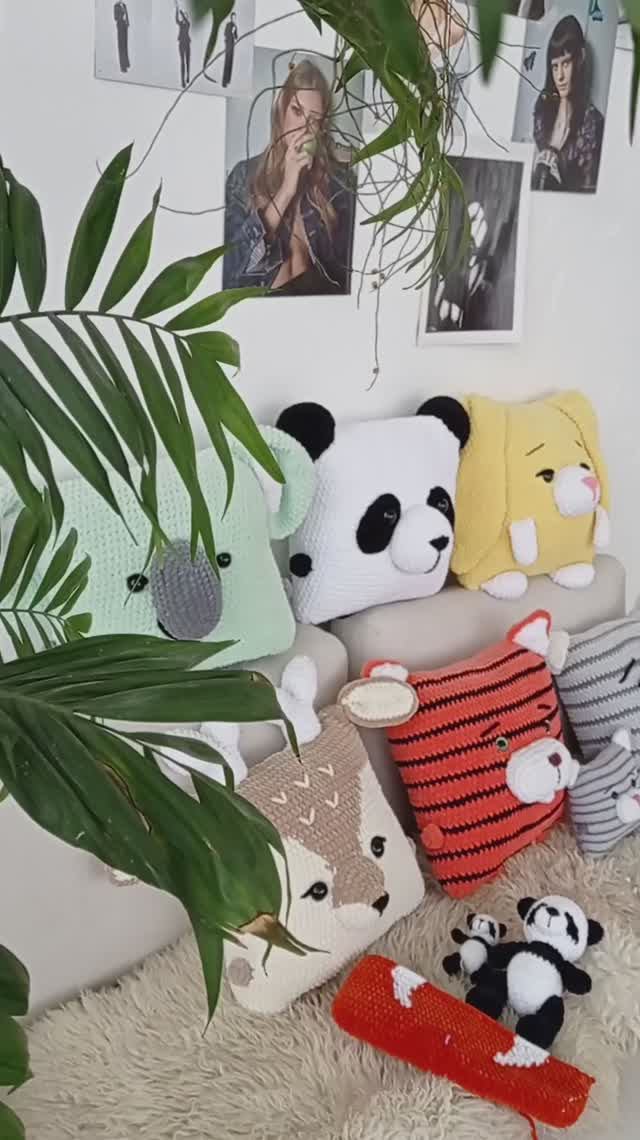 Неожиданная новость! Вязаные игрушки, подушки #вязание #мастеркласс #амигуруми #игрушка