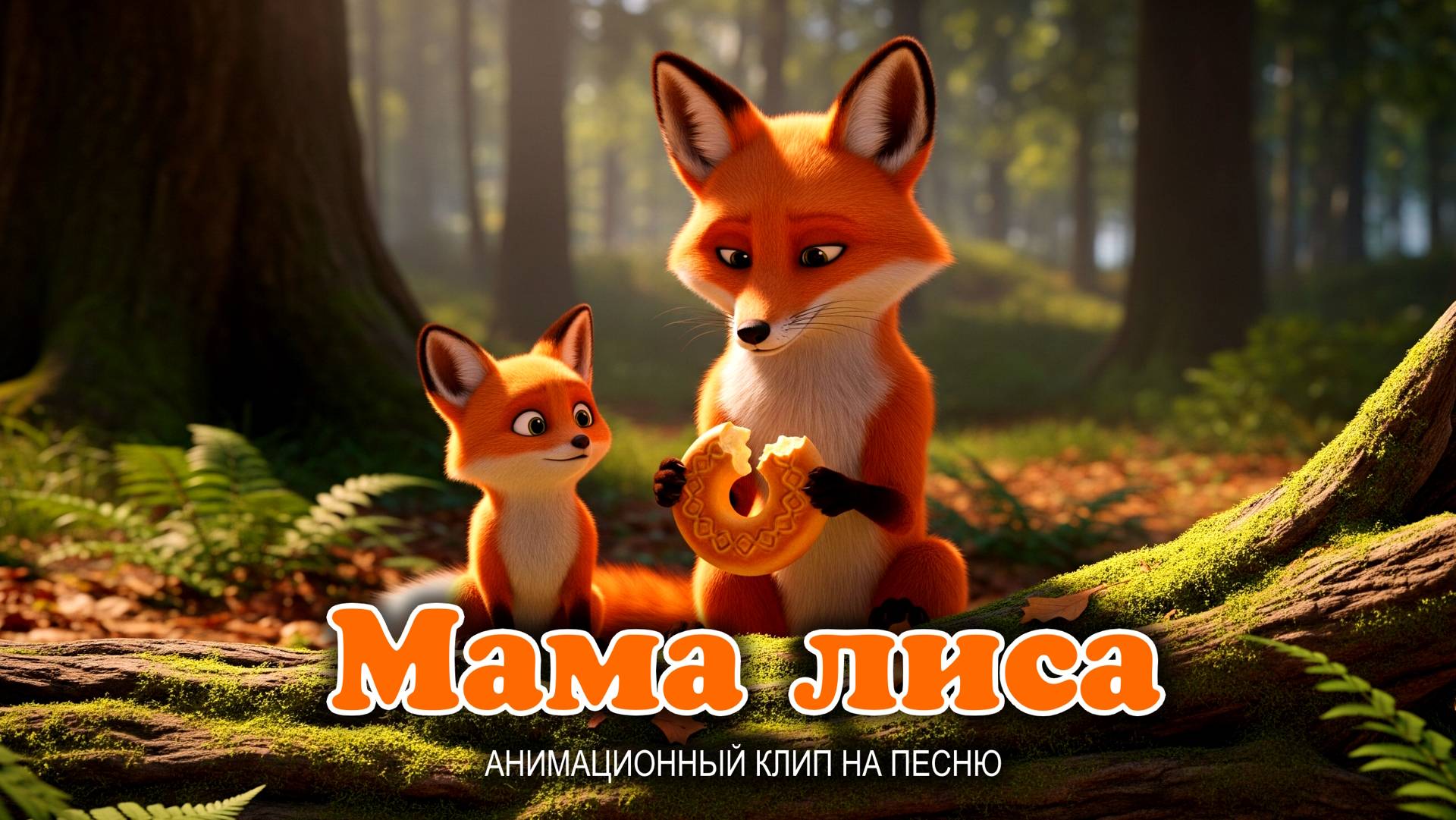 Мама лиса - анимированный клип на песню Андрея Гусарова