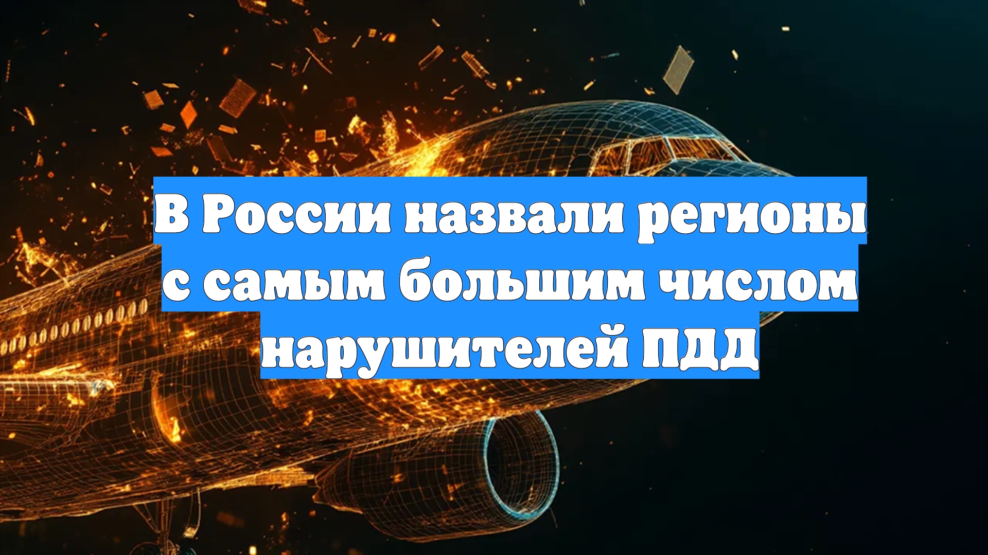 В России назвали регионы с самым большим числом нарушителей ПДД