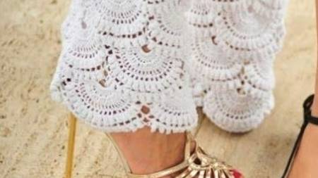 Вязанные брюки и юбка крючком с подиума by Giovanna Diaz