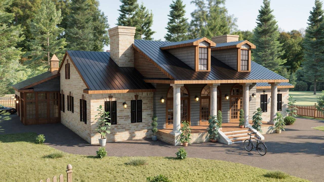 🏡 Идеальный Дом с Библиотекой | 234 м² Уюта и Гармонии